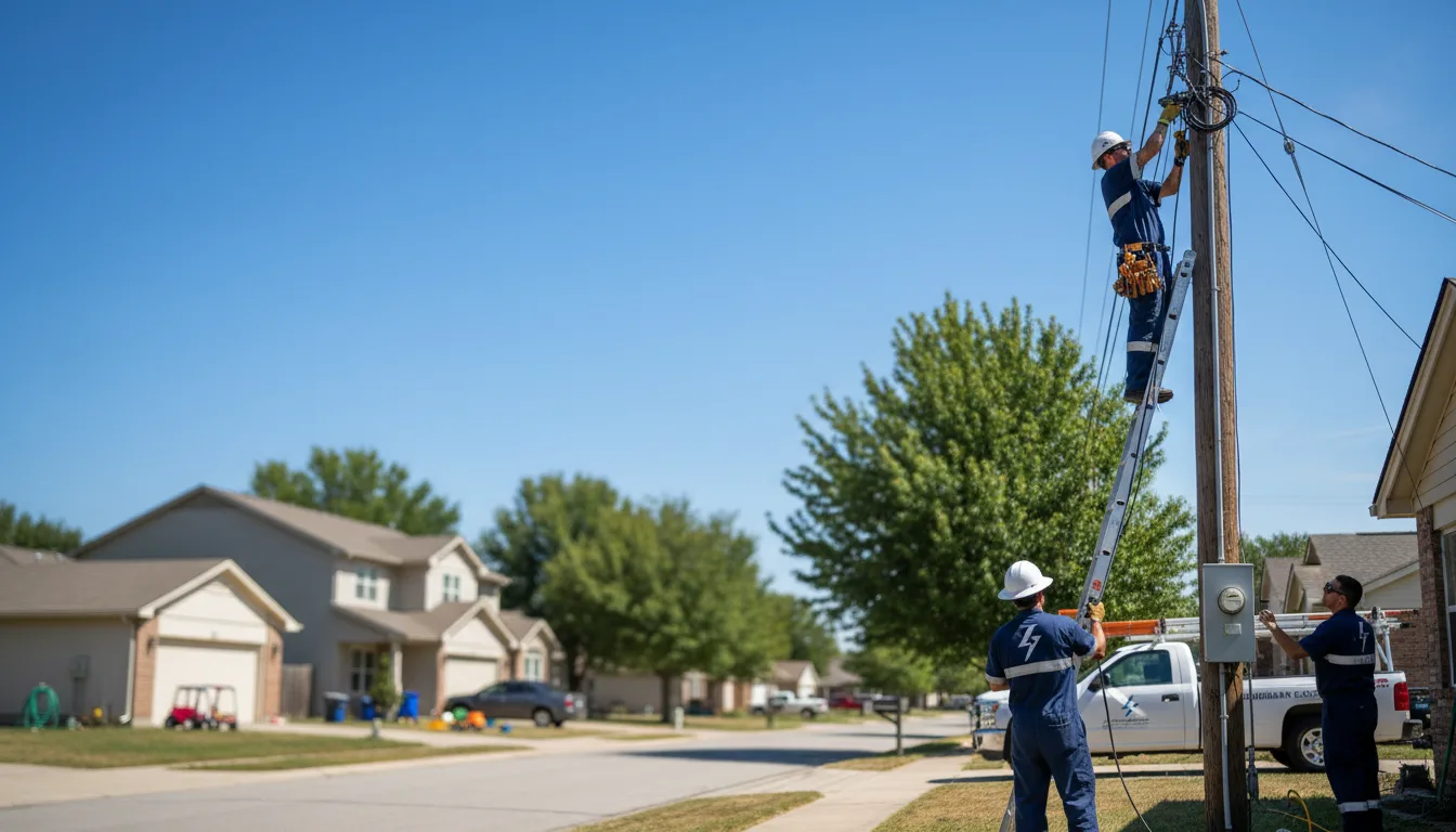 Residential electrician providing installation services in Prairieburg, IA